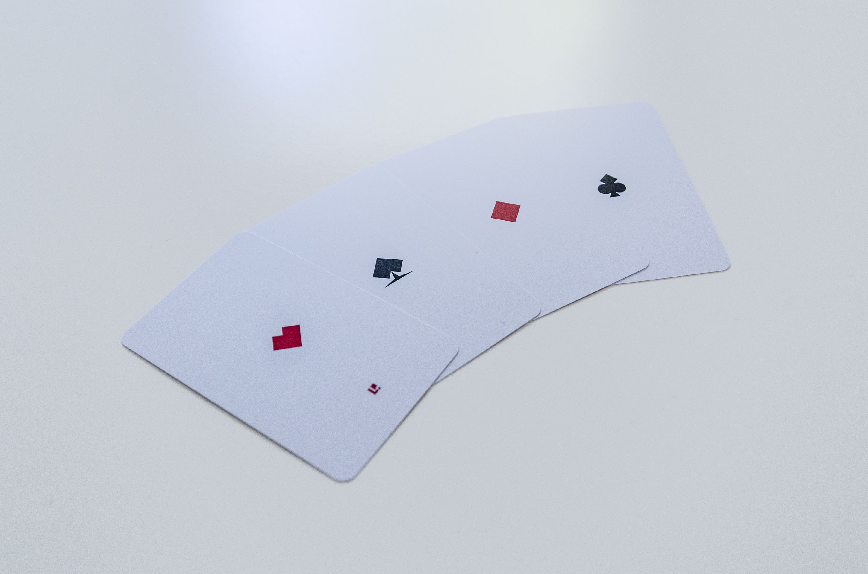 Photo of Minimalist Italian Playing Cards North Western regional style aces